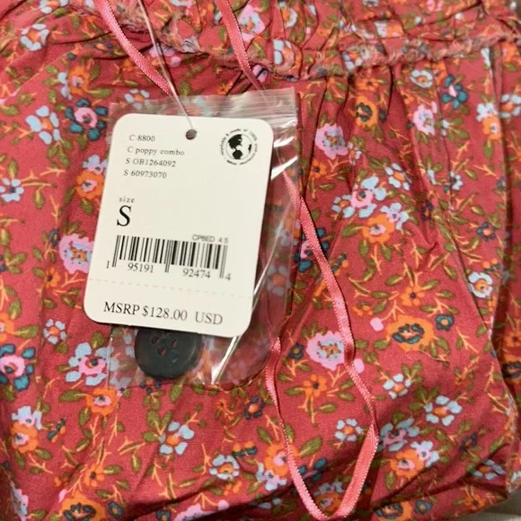 FREE PEOPLE Petunia floral A-line mini dress - Picture 4 of 4